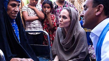 Angelina's Star Power Highlights Refugees in Iraq