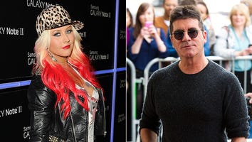 Christina Aguilera Calls Simon Cowell a D***