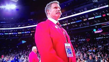 Will Ferrell Works Security at Lakers Game