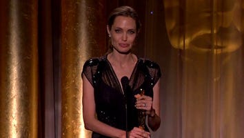 WATCH: Angelina Gets Emotional Accepting Award