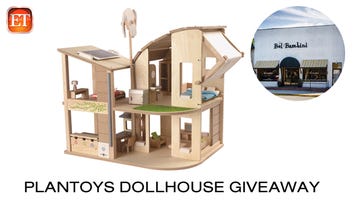 ET's Plan Toys Green Dollhouse Giveaway!