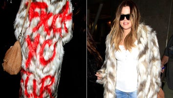 Khloe Wears a Message For Fur Lovers