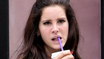 Lana Del Rey Drinks From A Straw Like Someone Having A Deep, Heartbreaking Realization