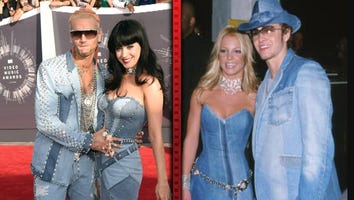 Katy Perry Pulls a Britney at VMAs with Denim Dress