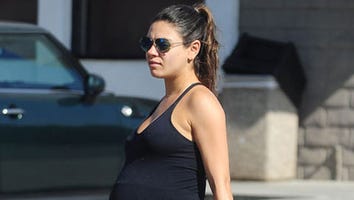 Mila Kunis Puts Her Growing Baby Bump on Display in Tight-Fitting Tank Top