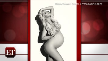A Pregnant Christina Aguilera Poses Naked for 'V Magazine'