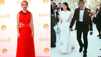 Claire Danes Wore Kim Kardashian's Wedding Dress in Red to the Emmys