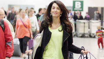 Amal Alamuddin Arrives in Milan Ahead of Wedding to George Clooney