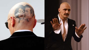 James Franco Sports Huge Elizabeth Taylor Head Tattoo