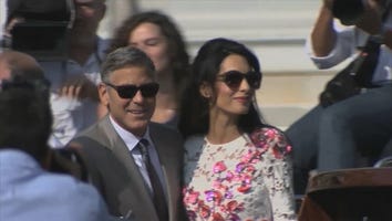 It's Official! Crowd Gathers for Clooney's Civil Wedding Ceremony