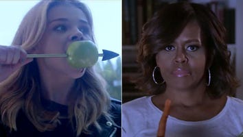 First Lady Michelle Obama and Chloe Moretz Spoof 'Hunger Games' In 'Snackpocalypse'