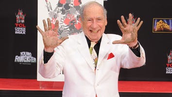 Mel Brooks Adds a Finger to His Handprint
