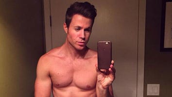 Ashley Parker Angel Grabs His Bulge for Testicular Cancer Awareness