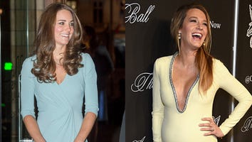 Hot Mamas: Kate Middleton Shows Some Leg, Blake Lively Shows Some Cleavage