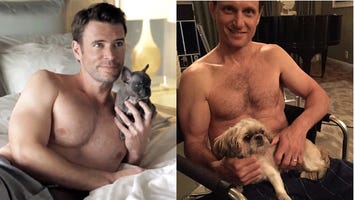 Olivia Pope's 'Scandal' Men Pose Shirtless with Pups