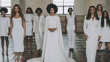 See Solange's Unconventional Wedding Dress & Beyonce's Glam Maid Of Honor Look