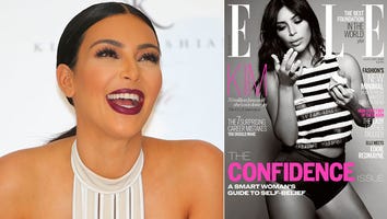 Kim Kardashian Covers Up for 'Elle UK', Tackles Confidence Issues