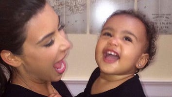Kim Kardashian Strikes a Pose with Her Adorable Daughter North West