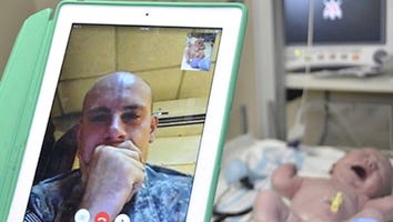 A Soldier Traveled 22 Hours from the Middle East to Surprise His Wife After She Gave Birth