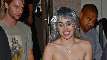 Miley Cyrus Parties in Disco Ball Pasties with Boyfriend Patrick Schwarzenegger