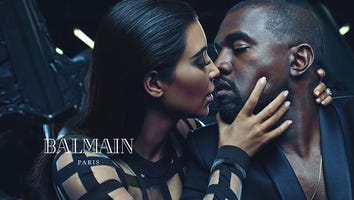Kanye West and Kim Kardashian Star in Steamy New Balmain Campaign