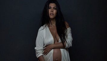 Kourtney Kardashian Nude and Pregnant for 'DuJour' Magazine
