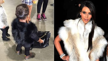 North West Dons Fur Vest for Adorable Play Date with Cousins