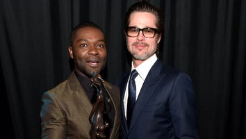 Brad Pitt Leads a Sing-along for 'Selma' Star David Oyelowo