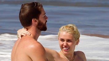 Miley Cyrus Goes Topless on Vacation with Patrick Schwarzenegger