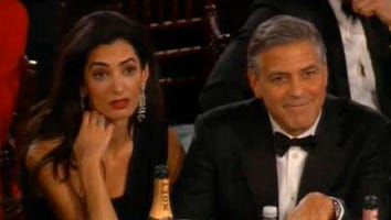 Amal Clooney Looked So Over Every Single Second of Her Husband's Silly Awards Show