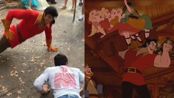 'Beauty and the Beast's' Gaston Shames Disney World Tourist in Unbelievable Push-Up Contest