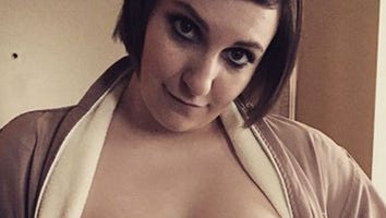 Lena Dunham Flashes Breasts Wearing Only Pasties