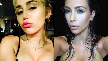 Miley Cyrus Shares Kim Kardashian-Like Cleavage Selfie