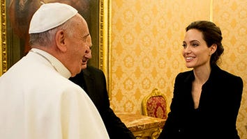 Angelina Jolie Meets Pope Francis, Hosts 'Unbroken' Screening