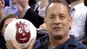 Tom Hanks Reunites with His 'Cast Away' Co-star, Wilson the Volleyball