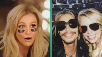 Britney Spears and Steven Tyler Reunite at the Super Bowl 14 Years Later