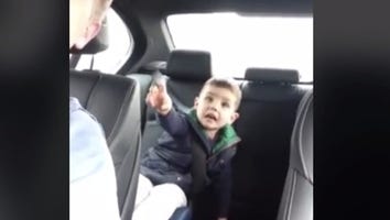 Adorable Little Boy Freaks Out When His Dad Tells Him Their Car Has an Ejector Seat Button