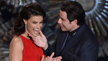John Travolta Talks Awkward Idina Menzel Chin Grab, and Why He Blames Goldie Hawn!