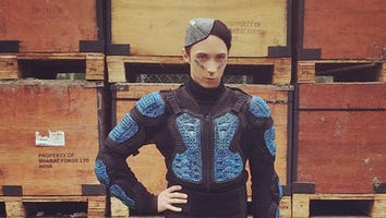 Johnny Weir's Super Bowl Look Wows