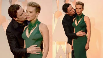 Scarlett Johansson Says Awkward Travolta Oscar Kiss Was 'Totally Welcome'