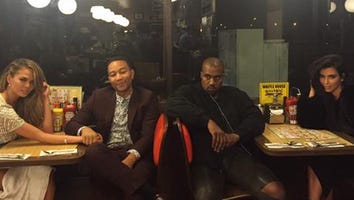 Kim Kardashian, Kanye West, Chrissy Teigen & John Legend Hit Up Waffle House