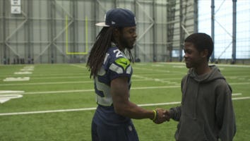 Seattle Seahawks' Richard Sherman Meets One Inspiring Teen in Heartfelt Clip