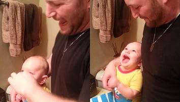 This Baby Biting His Dad Then Laughing Uncontrollably Is the New 'Charlie Bit Me'