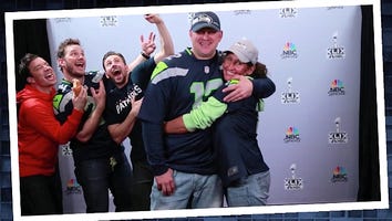 Chris Pratt and Chris Evans Photobomb Unsuspecting Super Bowl Fans, Hilarity Ensues