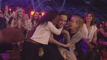 Angelina Jolie Shows Up at Kids' Choice Awards with Daughters, Wins Best Villain