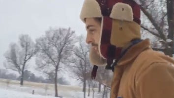 Watch Derick Dillard Try to Run Over a Cat with His Sled While Duggar Family Cheers