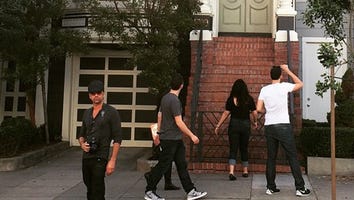 Fans Visiting the 'Full House' House Miss Uncle Jesse Standing Right Out Front