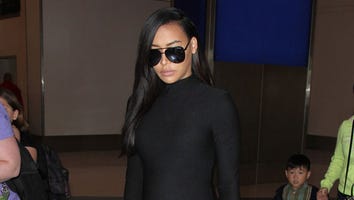Naya Rivera Shows Off Her Baby Bump in Skin-Tight Black Dress