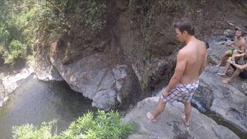 Tom Brady Freaks Out Fans With Death-Defying Cliff Dive Video