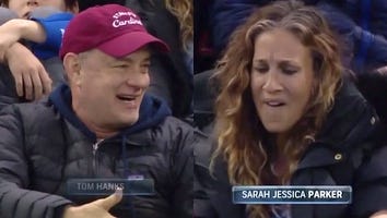 This Is Why Sarah Jessica Parker Looked So Disgusted With Tom Hanks at the Rangers Game